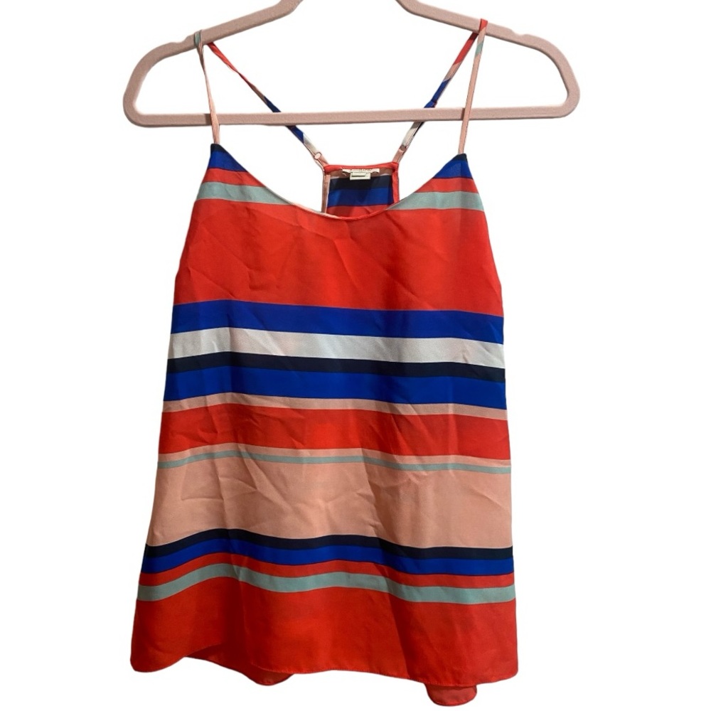 J. Crew Racerback Business Adjustable Tank size 10, Multicolored